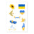 Sticker sheet "Ukrainian symbols"