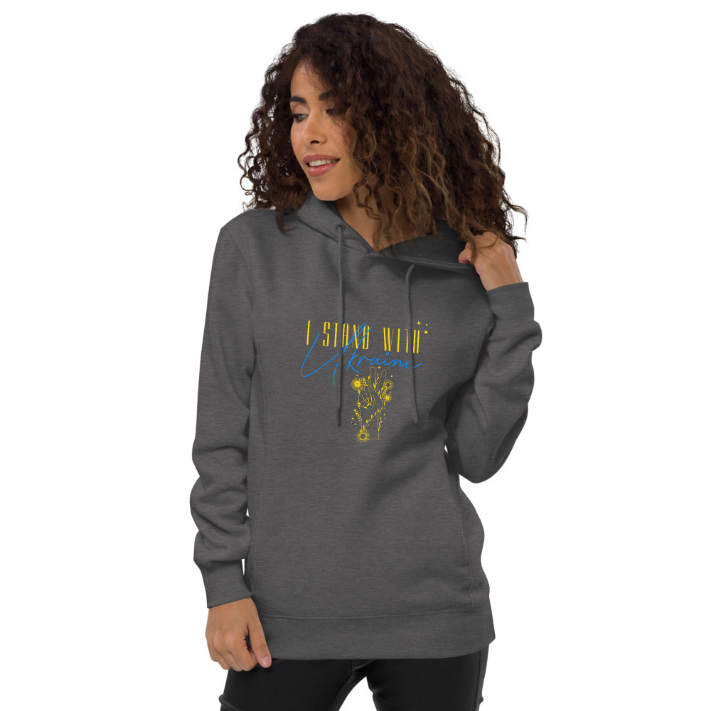 Unisex fashion hoodie "I stand with Ukraine"