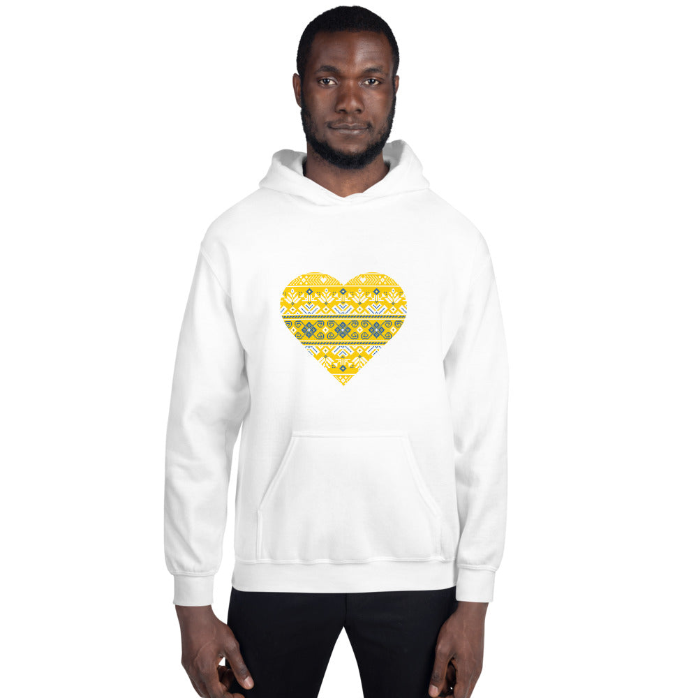 Unisex Hoodie "Vyshyvanka heart"