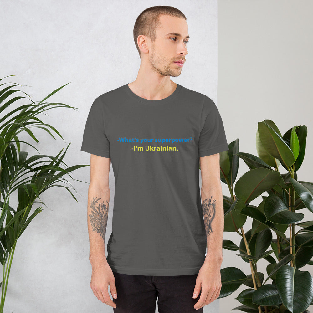 Unisex t-shirt "Ukrainian is my superpower"