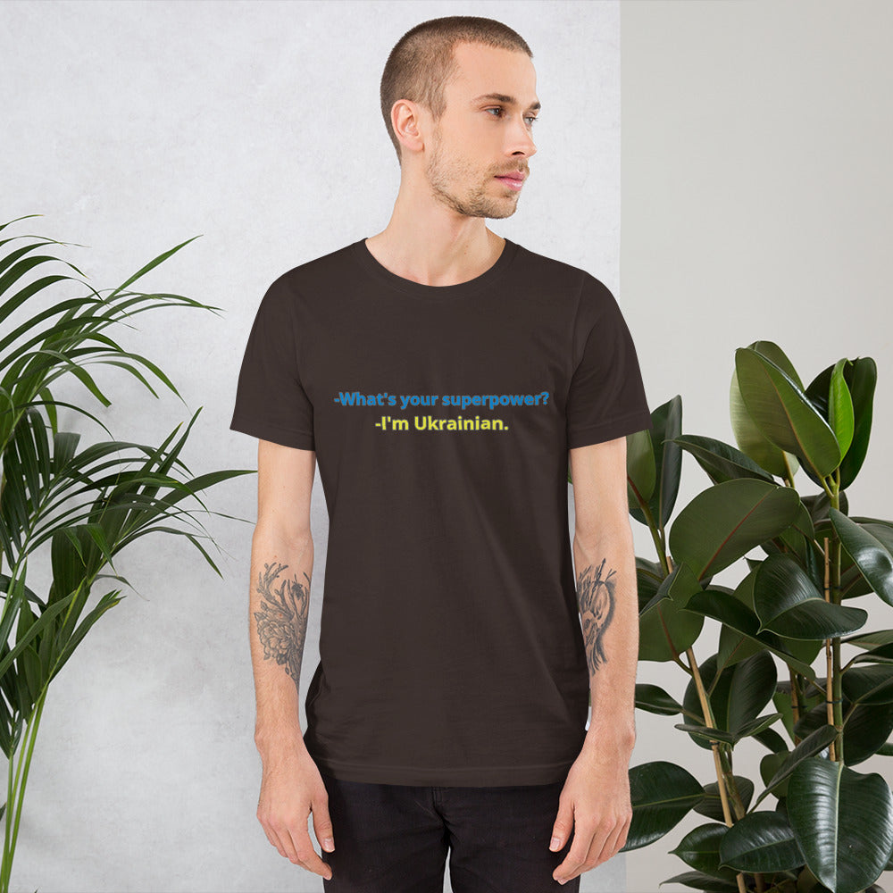 Unisex t-shirt "Ukrainian is my superpower"