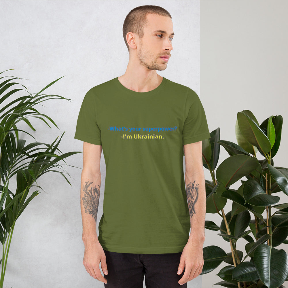 Unisex t-shirt "Ukrainian is my superpower"