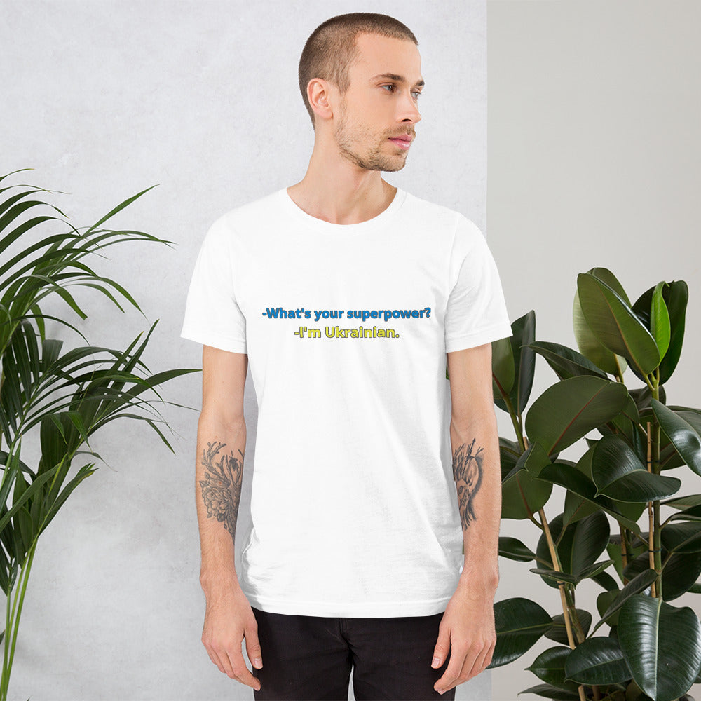 Unisex t-shirt "Ukrainian is my superpower"