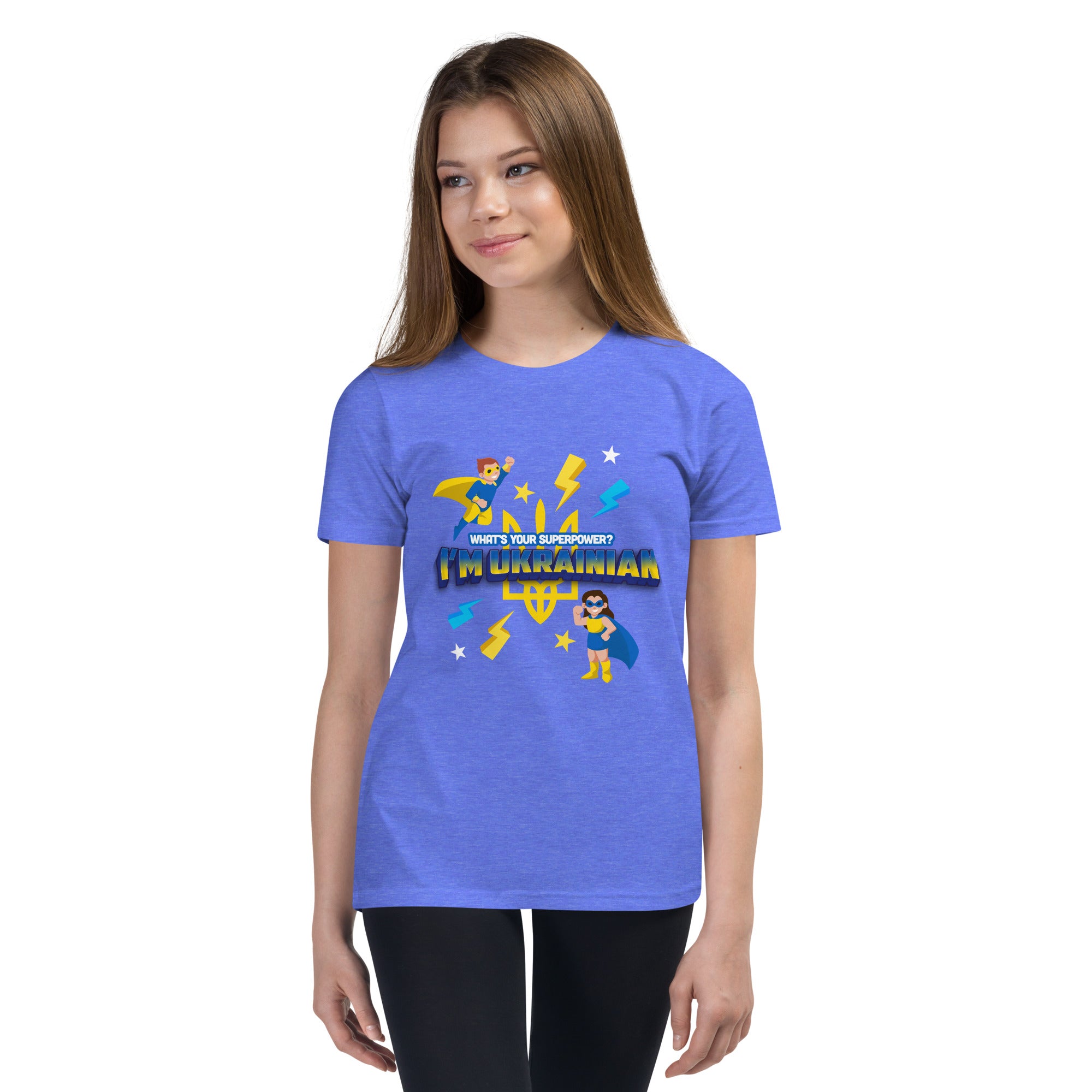 Youth Short Sleeve T-Shirt "Ukrainian hero"