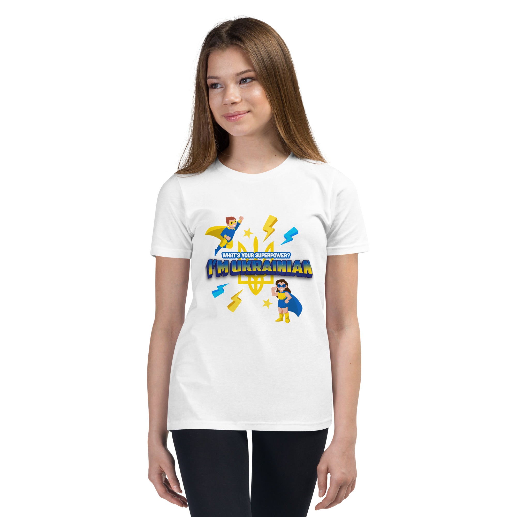 Youth Short Sleeve T-Shirt "Ukrainian hero"